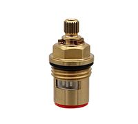 núcleo de la válvula del grifo, Cartuchos de grifo repuesto Disco cerámico Cuarto vuelta 1/2" 20 estrías Multicolor(Rood)