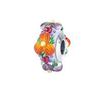 Núcleo de Plata con Cuentas de Vidrio para Pulseras con dijes