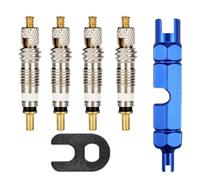 Núcleo de válvula de Bicicleta con Llave obus Valvula Presta obuses Valvula tubeless para Repuesto reparación de Bicicletas