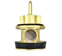 Núcleo de válvula de cobre para grifo de lavabo de baño, sistema de descarga oculta, tipos de pedal de prensa manual, acabado dorado, compatible con múltiples instalaciones (A)