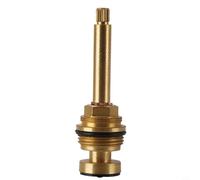 Núcleo de válvula de latón macizo G3/4 con 20 dientes para grifos de agua caliente y fría, aleación de cobre duradera con junta negra contra fugas, adecuado para baño y cocina