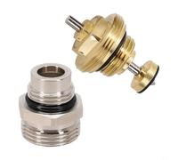 Núcleo de válvula de resorte de latón automático con conector roscado G1/2 x G3/4 para actuadores de calefacción por suelo radiante y sistemas de distribución de agua