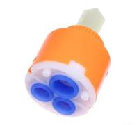 Núcleo de válvula para grifos mezcladores de dos asas y una sola palanca compatible con tamaños de cartucho de disco de 35 mm y 40 mm (40 mm)