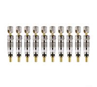 Núcleos de válvula Presta, 10/20 piezas de repuesto de latón extraíble para bicicleta de montaña de carretera, herramienta de reparación de tubo interior para ciclismo MTB (10 piezas)