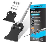Nucraft SDS-Plus - Juego de cincel para espátula (250 x 100 mm, incluye hoja de repuesto y tornillos, rasqueta para quitar el adhesivo de suelos, alfombras, linóleo, adhesivo para baldosas, baldosas.