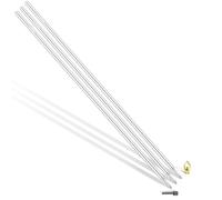 Nucraft Tierra profunda V4A de acero inoxidable de tierra, pararrayos de 20 mm de diámetro, con abrazadera, 1 m, 3 m, 4 m, composición (set 3 m de diámetro 20 3 x 1000 mm)