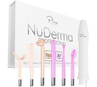 NuDerma Wand Profesional - Máquina de Terapia de Piel Portátil con 6 Varitas de Neón y Argón para una Piel más Firme y Radiante