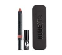 NUDESTIX Gel Color Lip + Ch lsamo Posh 2,8 g - Bálsamo labial hidratante y rubor - Acabado brillante, color sheer, rosa nude neutro