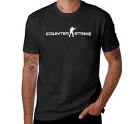 NUDibaDU Counter Strike - White T-Shirt Oversized t Shirts Funny t Shirt Short Sleeve Fitted t Shirts for Men Black XXL