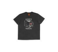 NUDIE JEANS Camiseta ROY HIDDEN TRACKS gris | M