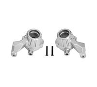 Nudillos Dirección RC para GPM para Maxx 1/10 6S para Slash 102076-4 para Traxxas 1/8 Aluminio 7075 Bloques Dirección Delantera RC Coche Modificar Piezas Repuesto(Silver)