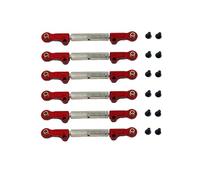 Nudillos Dirección RC para MJX 10208V2 Big Foot Monster 1/10 Metal Brazo Oscilante Montaje Copa Dirección Accesorios Coche Control Remoto(Red 10)