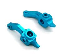 Nudillos Dirección RC para Tamiya para Hornet para EVO 58742 DT02 DT03 1/10 Copa Dirección Metal Control Remoto Piezas Mejora Coche Accesorios(Blue)