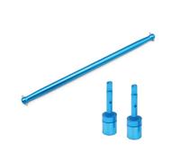 Nudillos Dirección RC para Tamiya para TT02 1/10 Eje Transmisión Central Azul Copa Dirección Delantera Aleación Aluminio Accesorios Vehículos RC(Center Shaft Set)