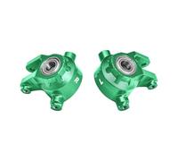 Nudillos Dirección RC para Traxxas Jato 4X4 para VXL 1/8 GPM Aleación Aluminio 7075 Bloques Dirección Delanteros Cojinete Gran Tamaño Pieza Coche RC(Green)