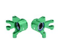 Nudillos Dirección RC para Traxxas para Mini para Maxx para XRT-108076-1 GPM 7075 Bloques Dirección Delantera Aleación Aluminio Rodamiento Gran Tamaño Piezas Coche RC(Green)