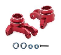 Nudillos Dirección RC para Traxxas para Mini para Maxx para Xrt Bloques Dirección Metal Portadores Eje 10734 10751 RC Monster Truck Mejora Piezas(Red,Steering Block)