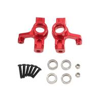 Nudillos Dirección Rc Para Wltoys 144016 144018 1/14 Bloque Copa Dirección Metal Con Rodamientos RC Piezas Mejora Coche Accesorios(Red)