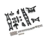 Nudillos Dirección RC para Wltoys 244016 para Losi Micro-B 2WD 1/24 Accesorios Metal Brazo Oscilante C Asiento Copa Dirección Rueda Trasera RC Piezas Coche para Buggy(Black)
