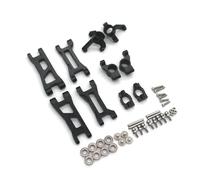 Nudillos Dirección RC para Wltoys 244016 para Losi Micro-B 2WD RTR 1/24 Metal Brazo Oscilante C Asiento Copa Dirección Rueda Trasera Juego 5 Piezas RC Piezas Coche para Buggy(Black)