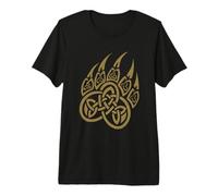 Nudo Celta Nórdico Vikingo Pata De Oso Camiseta Premium