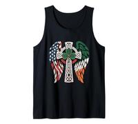 Nudo de Cruz Celta Americana Irlandesa - Irlanda católica Camiseta sin Mangas