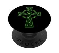 Nudo de la Cruz Celta Irlandesa - Cristiano católico nórdico PopSockets PopGrip Adhesivo