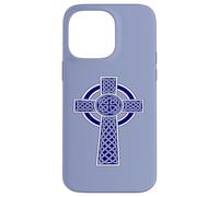 Nudo Decorativo Celta Ornamental de Alta Cruz Azul Carcasa para iPhone 14 Pro MAX