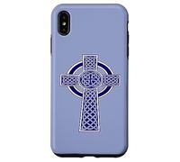 Nudo Decorativo Celta Ornamental de Alta Cruz Azul Carcasa para iPhone XS MAX