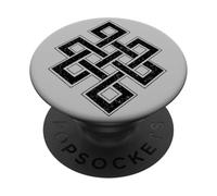 Nudo Eterno sin Fin Budismo JAINISMO Ciclo DE SABIDURÍA PopSockets PopGrip Adhesivo