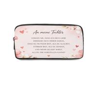 Nudoraw Estuche escolar regalo para hijo hija, A Mi Hija: Te amo, 20cm*10cm*5cm, A mi hija: Te amo