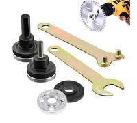 Nudorpn Adaptador de amoladora angular para taladro, con llave y bloqueo de seguridad, adaptador de lijado para taladro, para cortar, pulir metal, hormigón, esquinas estrechas