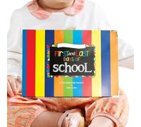 Nudorpn Álbum de Fotos Escolar - Diario Conmemorativo Reutilizable - Libro de recuerdos del primer y último día de colegio | Para Niños Niñas Profesores Celebración de Cumpleaños
