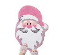 Nudorpn Alfombra de baño de Navidad - Árbol de Navidad Santa Felpudo, Decoración, 40 x 60 centímetros, absorbente, antideslizante, lavable, alfombra para entrada interior y exterior, baño, cocina