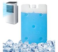 Nudorpn Bloque de hielo para una de refrigeración, portátil y reutilizable, bloque de frío para ventiladores de refrigerador, hogar, apartamento, granja, dormitorio, oficina, camping, y