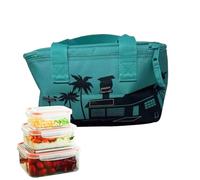 Nudorpn Bolsa de la compra reutilizable, plegable de 5,7 litros, con asas de transporte, bolsa térmica aislada para alimentos, para cerveza, bebidas, ensaladas, picnic, viajes, escuela, excursiones