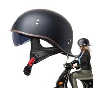 Nudorpn Cascos De Motocicleta Para Hombres, Casco Motocross Adulto con Spoiler Trasero | Protector Cabecera Unisex con Hebilla De Liberación Rápida para Viajes Urbanos Diarios