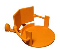 Nudorpn Divertido Portarrollos De Papel Higiénico - Soporte Decorativo Impreso en 3D con Diseño Gracioso de Lectura | Lindo Portarrollos De Papel Higiénico - para Baño Cocina Autocaravana Viaje Hogar