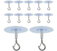 Nudorpn Ganchos de techo adhesivos, ganchos de techo sin taladrar, ganchos para plantas de techo, colgadores de carillones de viento, ganchos adhesivos para colgar plantas de luz, decoración de techo