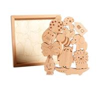 Nudorpn Juegos de Equilibrio para Niños, Juego Educativo con Animales en Madera para Aprender Jugando, Juguetes de Equilibrio Animal, para Actividades en Infantil Fiestas en el Aula Tiempo en Casa en