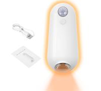 Nudorpn - Lámpara de baño con detector de movimiento con sensor de movimiento para cuarto de baño, luz nocturna recargable USB 8 colores ajustable para cuarto de baño, armario, pasillo, escalera