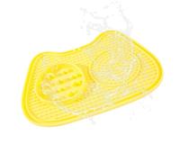 Nudorpn Lento para Gatos - Dispensador para Placa de Lamer con y Antiatragantamiento,Dispensador De Premios Lento con Tapete De Lamer | para Tiras De Yogur Snacks Comida Húmeda Y Seca