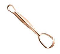 Nudorpn Limpiador lingual para adultos - Rascador de lengua de acero inoxidable, en de abanico, reduce el mal aliento y mejora la higiene bucal para adultos, familias y cuidado bucal amigable
