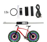 Nudorpn Luces de rueda de bicicleta LED | Luz de neumático de bicicleta 64 LED,Luces de rueda con 30 piezas que cambian los patrones más brillantes y visibles desde ángulos para la seguridad y