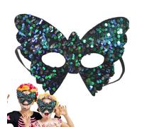 Nudorpn Máscara para Fiesta de Disfraces,Media Brillante Decoración Carnaval,Disfraz Cubreojos | para Disfraces de Halloween Noche de Carnaval Navidad Circo Festival Cosplay