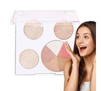 Nudorpn Paleta de colorete de maquillaje | paleta de cosméticos persistente, ruta facial de viaje, para mujeres, mujeres, mujeres, madres, principiantes, profesionales, novias, bodas, celebraciones