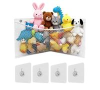 Nudorpn Red para Peluches | Organizador de Pared Grande para Almacenar Juguetes de Peluche | Soporte Expositor Grande para Muñecos De Peluche,para Dormitorio Cuarto Infantil Guardería Cuarto
