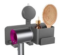 Nudorpn Soporte para secador de pelo | Estante de almacenamiento de pared para secador de pelo, soporte de pared, para peine de perfume, cepillo de dientes, pasta de dientes, afeitadora, ducha, baño