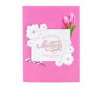Nudorpn Tarjetas para el Día de la Madre - Tarjeta Floral 3D con Mensaje Especial - para Esposa, Hija, Mujeres, Amigas,para Celebración de, Esposa, Abuela, Hija, Amiga