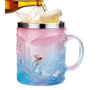 Nudorpn Taza Para Café | 200ml Taza Desayuno Alien En Relieve 3D - Para Bebidas Con Borde De Acero Inoxidable - para Desayuno Mañana Tarde Fiesta Hogar Cocina Viaje Trabajo